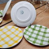 Lot 3 dessert plates Tablecloth