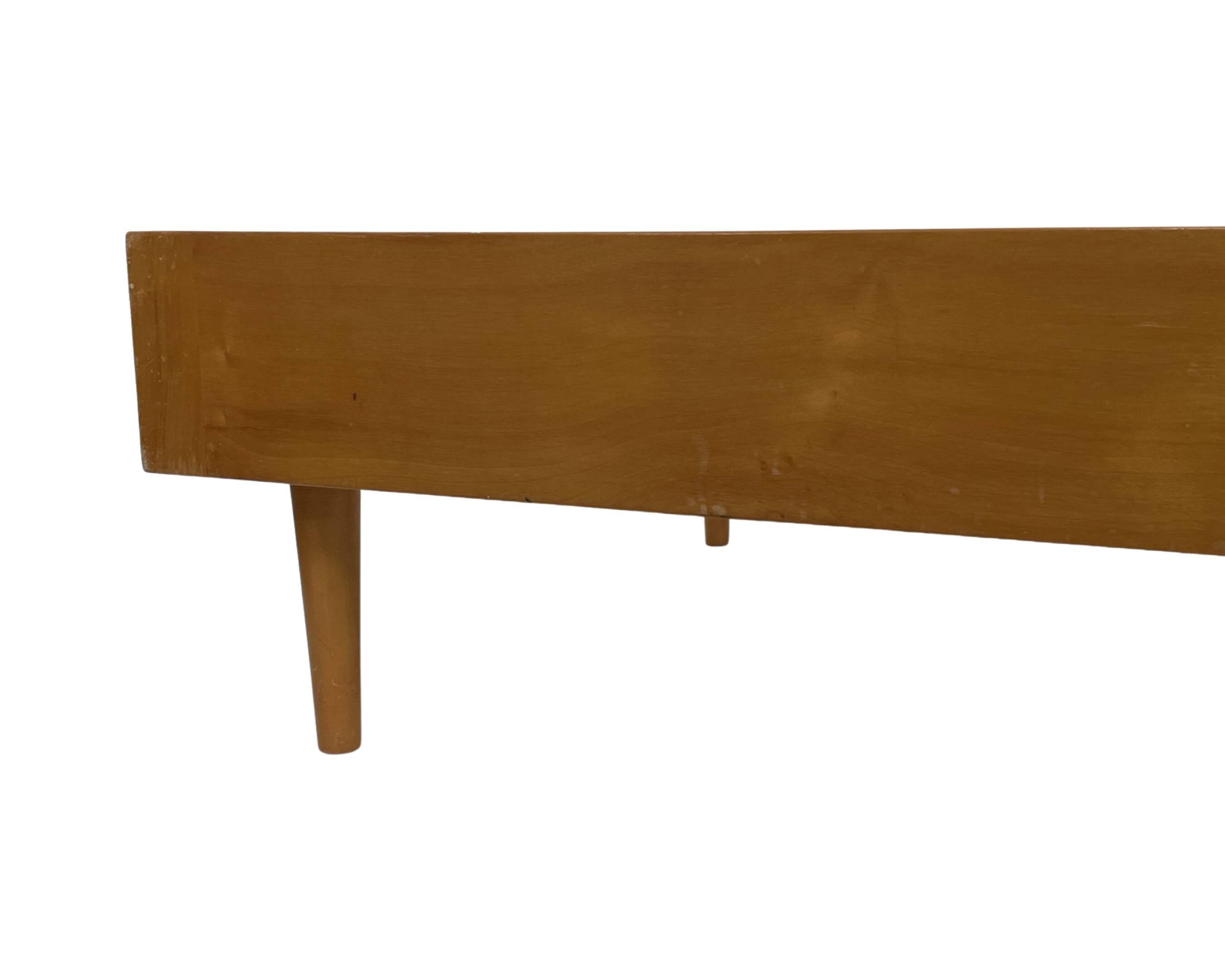 Vintage daybed of the 1960s Netherlands minimalist design in oak