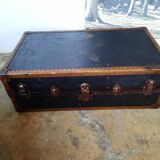 Old cabin trunk, suitcase. height 103cm