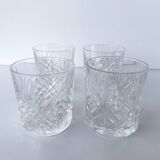 Set of 4 Hollywood Regency Cocktail Whiskey Glasses