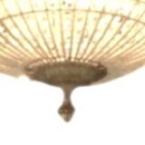 Spherical crystal pendant light
