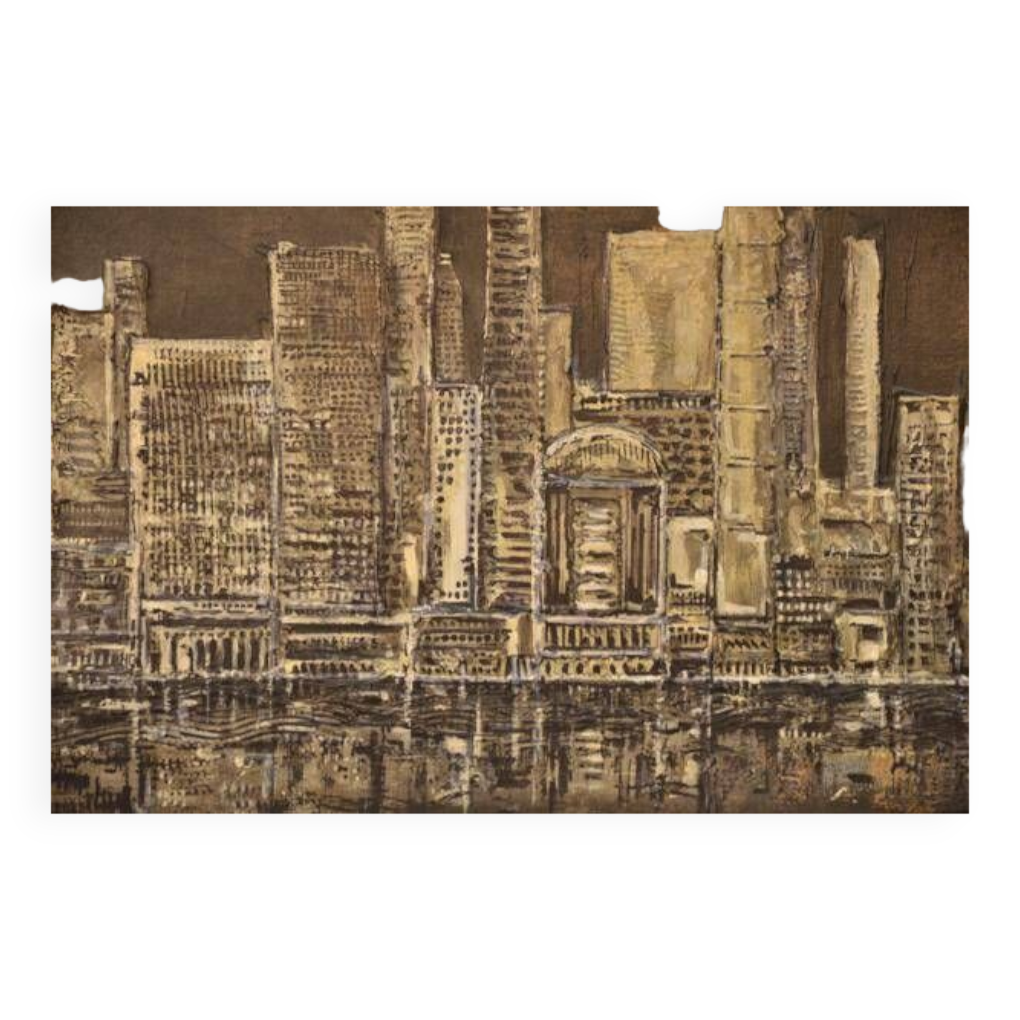 Painting a.florian "new york" 1981