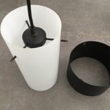 Scandinavian suspension opaline metal 1960s