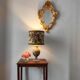 Italian Capodimonte porcelain lamp