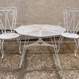 vintage metal garden furniture tête-à-tête