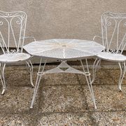 vintage metal garden furniture tête-à-tête