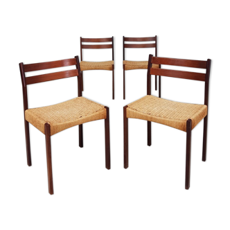 Set of 4 chairs by Mogens Kold