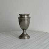 Vintage patinated tin vase