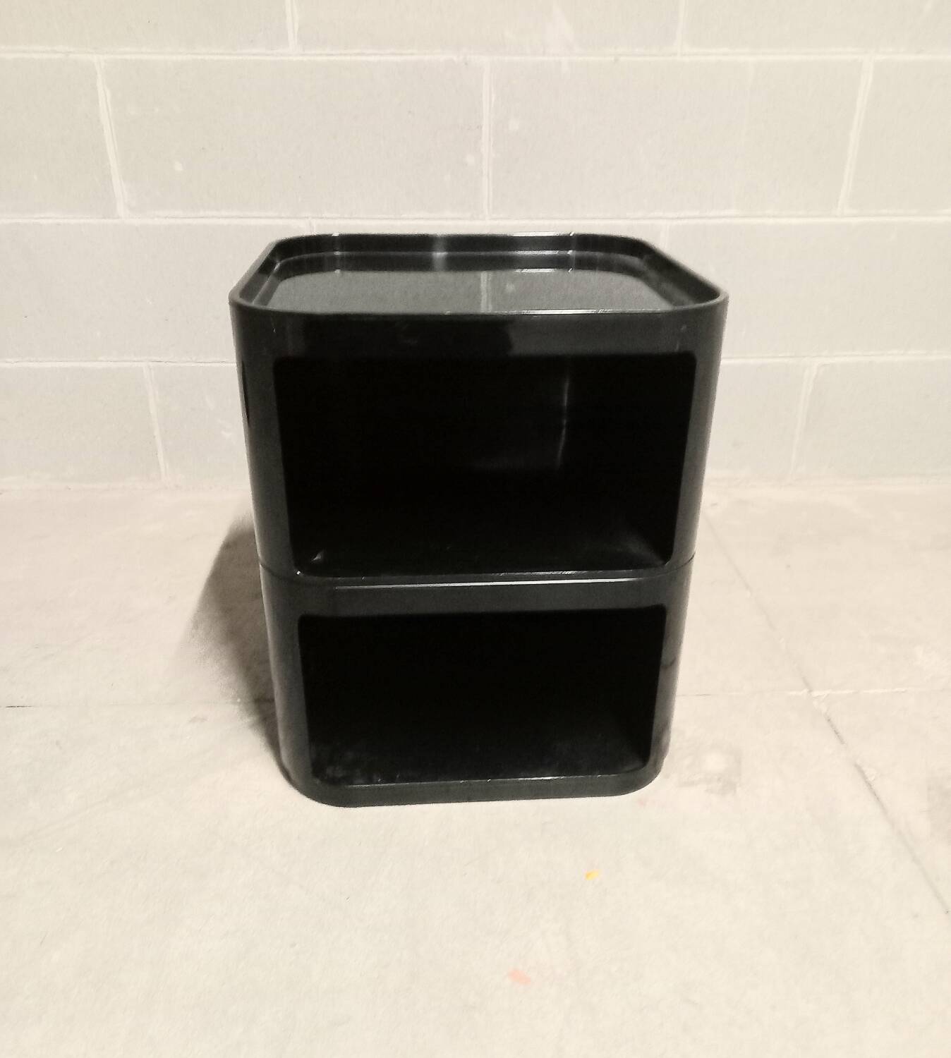 Commode black plastic by Kartell