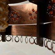 Arts and crafts metal ceiling lamp | Sweden | 1920s
