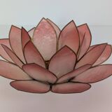 Mother-of-pearl flower candle holders
