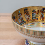 Kaiser "Theben" set of 2 porcelain vases, Egyptian motif.