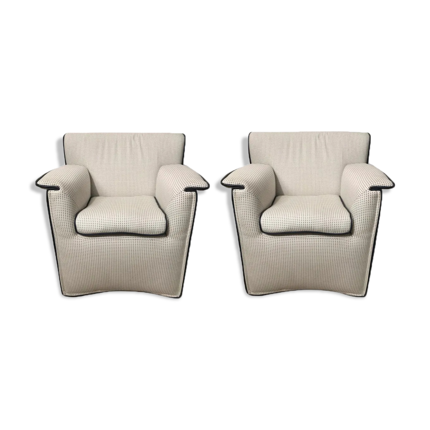 Pair of armchairs Laurianetta Afra and Tobia Scarpa, B&B Italia 1978
