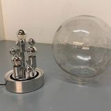 Vintage space age sputnik globe table floor lamp from doria leuchten, 1970s