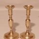 Pair of brass candle holders from the 50s