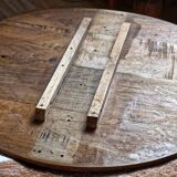 Guéridon 3 pieds en bois fruitier massif