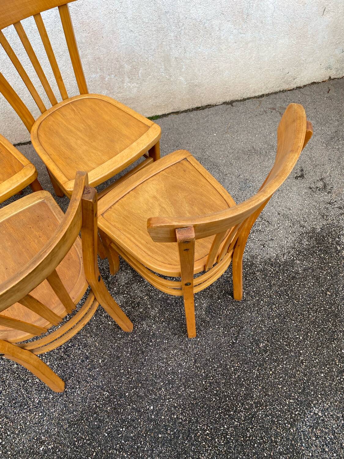 Set of 4 vintage bistro chairs