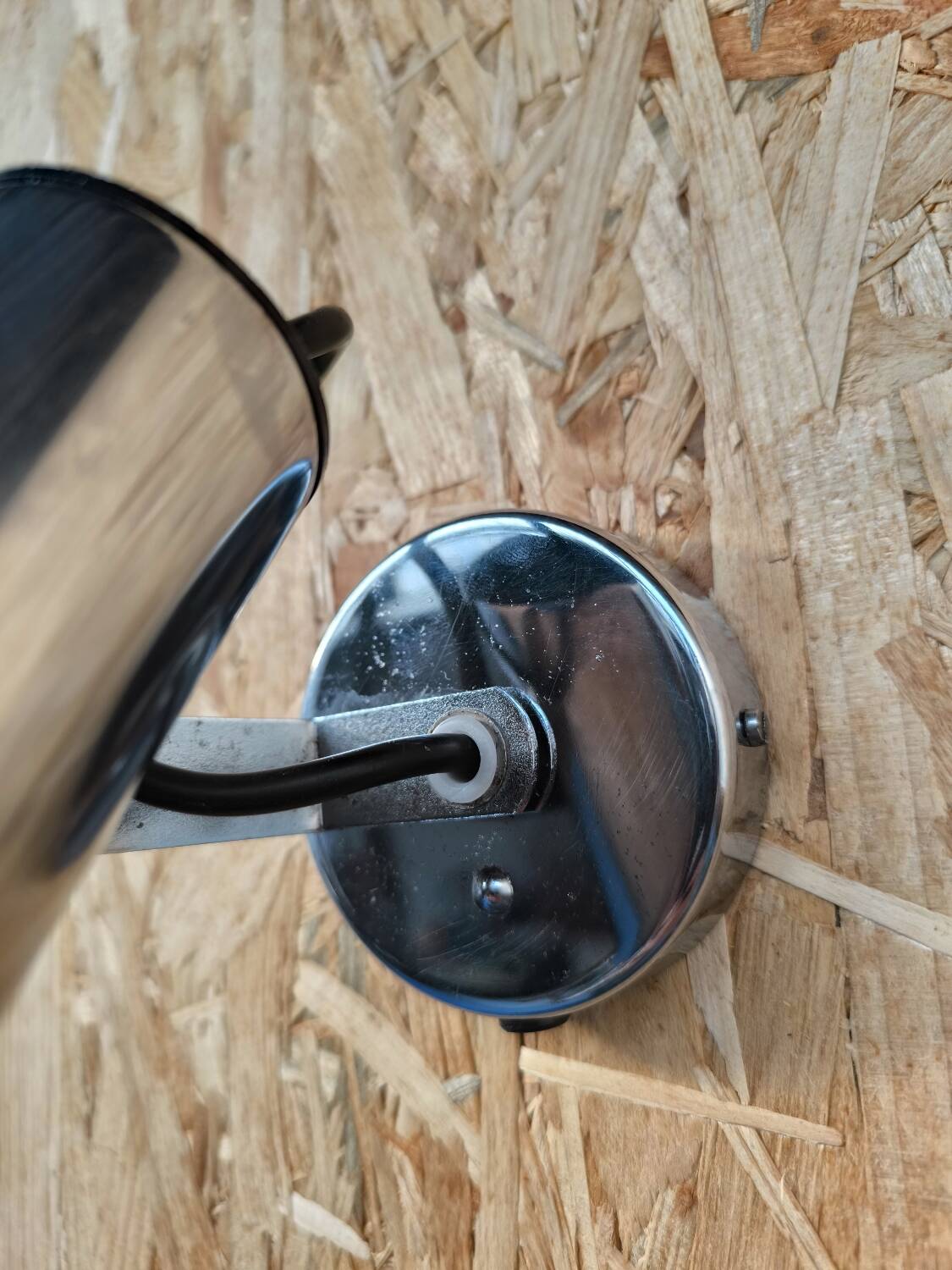 GDR 1970 chrome spotlight wall light