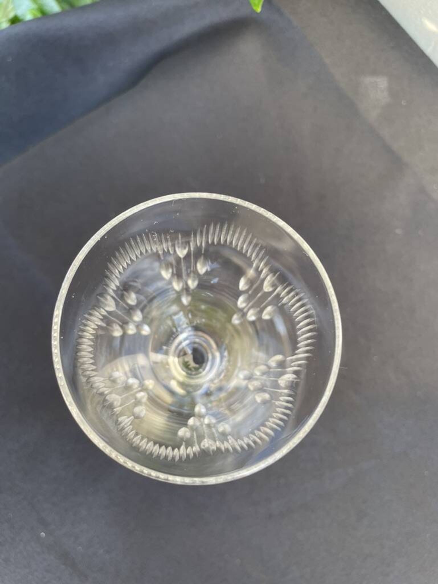 6 verres à vin Baccarat service Molière