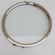 Round tray silver metal 70s