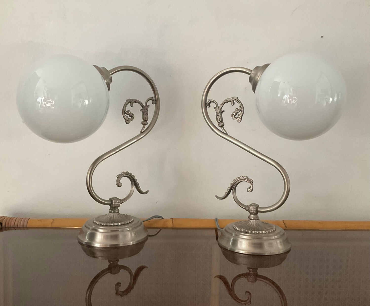 Pair of vintage lamps 70s