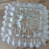 Applique/ plafonnier ancien en verre moulé