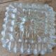 Antique wall/ceiling light in molded glass