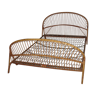 2-seater rattan bed of 1960/70