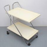 1970s trolley in chrome and plastic