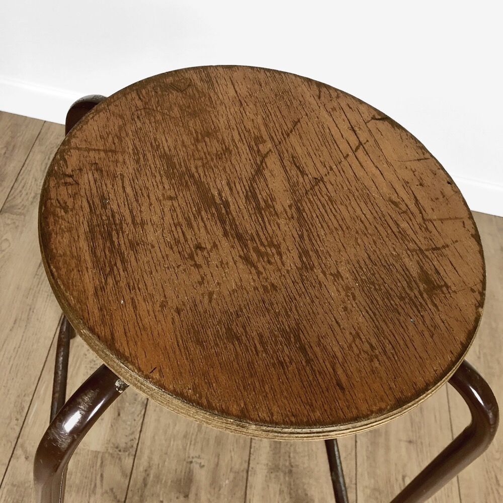 Vintage chemistry top stool