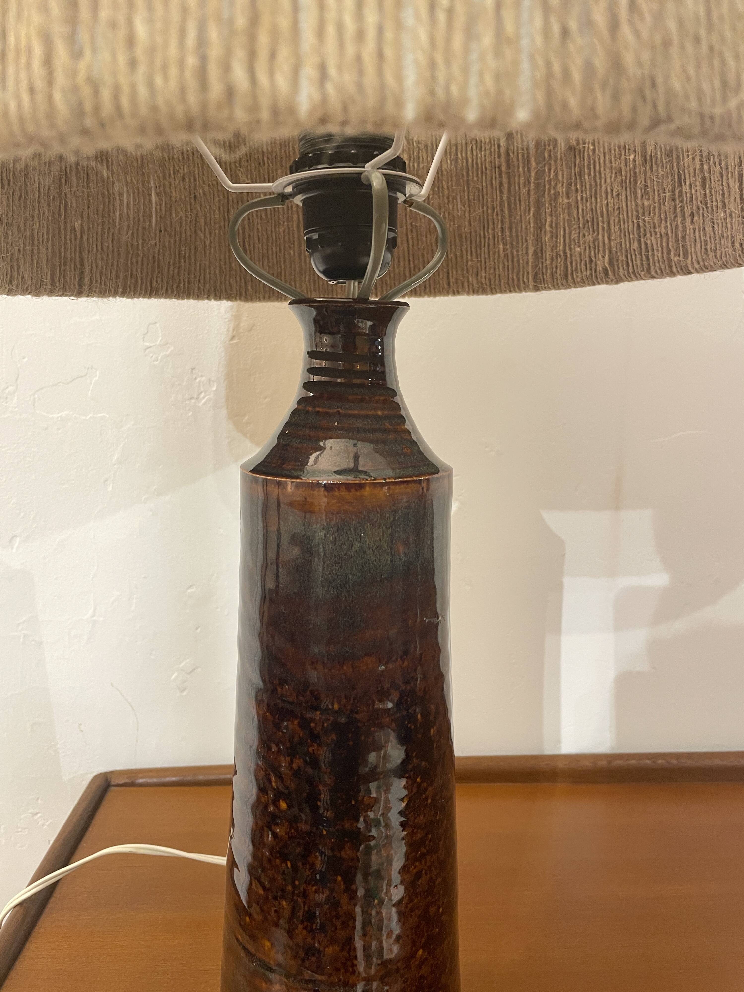 Ceramic table lamp, France 1960's