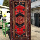 Hand-woven, wool persian carpet, iran, vintage
