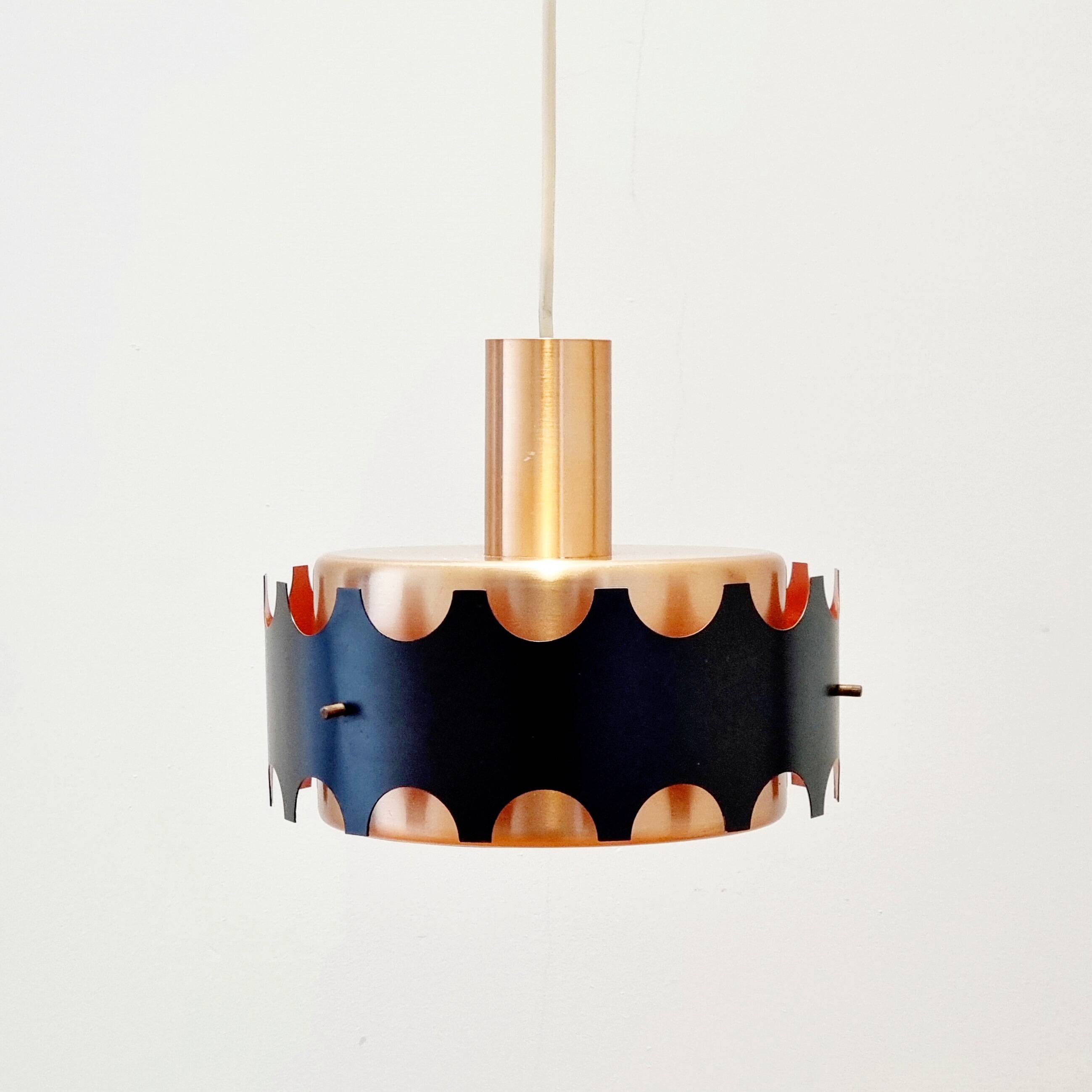 Mid Century Ceiling Light from VEB Metalldrücker Halle, Germany, 1960s