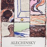 Pierre Alechinsky: Composition - Original lithograph, 1980