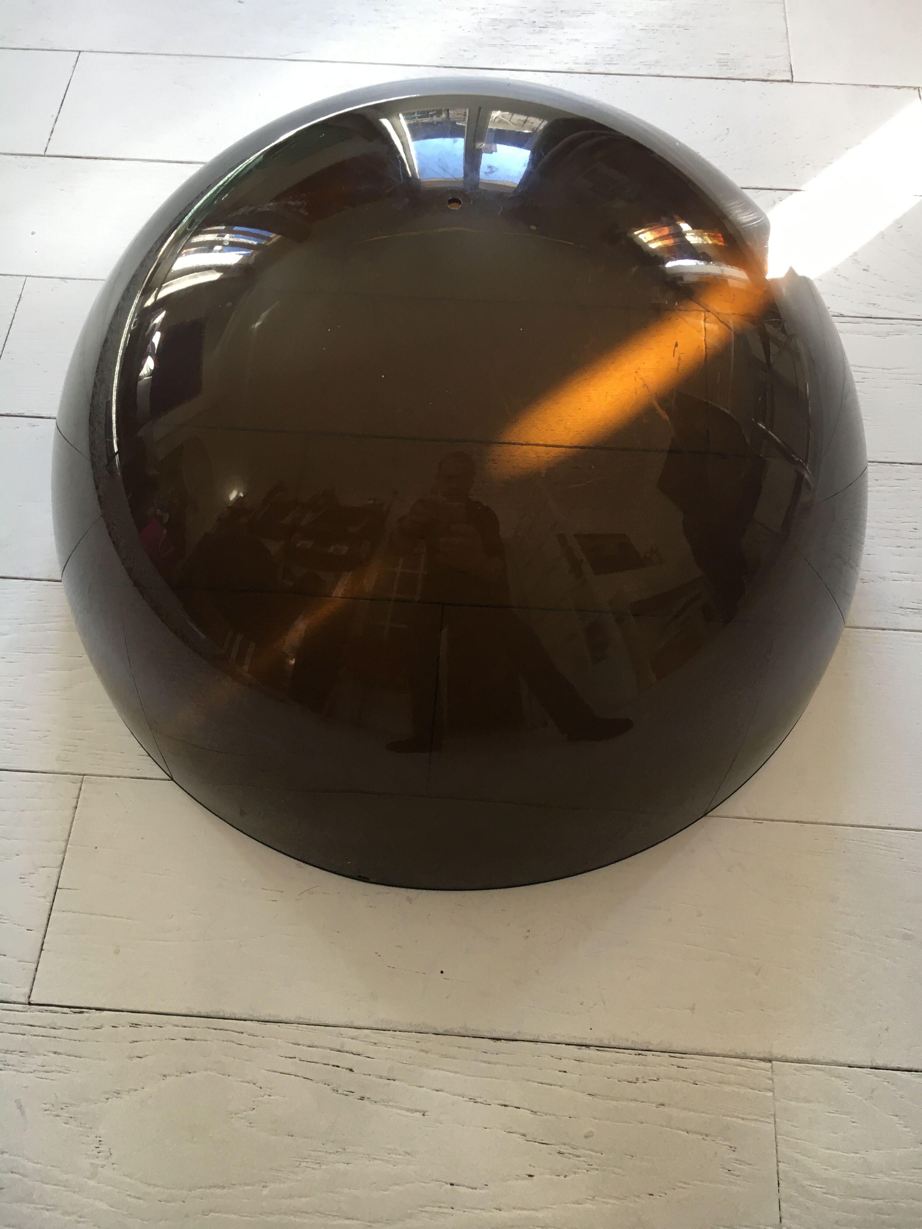 Space age drop-shaped pendant light