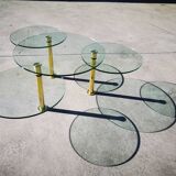 Glass coffee table