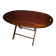 Teak wood coffee table, oval shape, folding boat style 1970