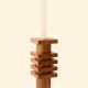 Mango wood candlestick