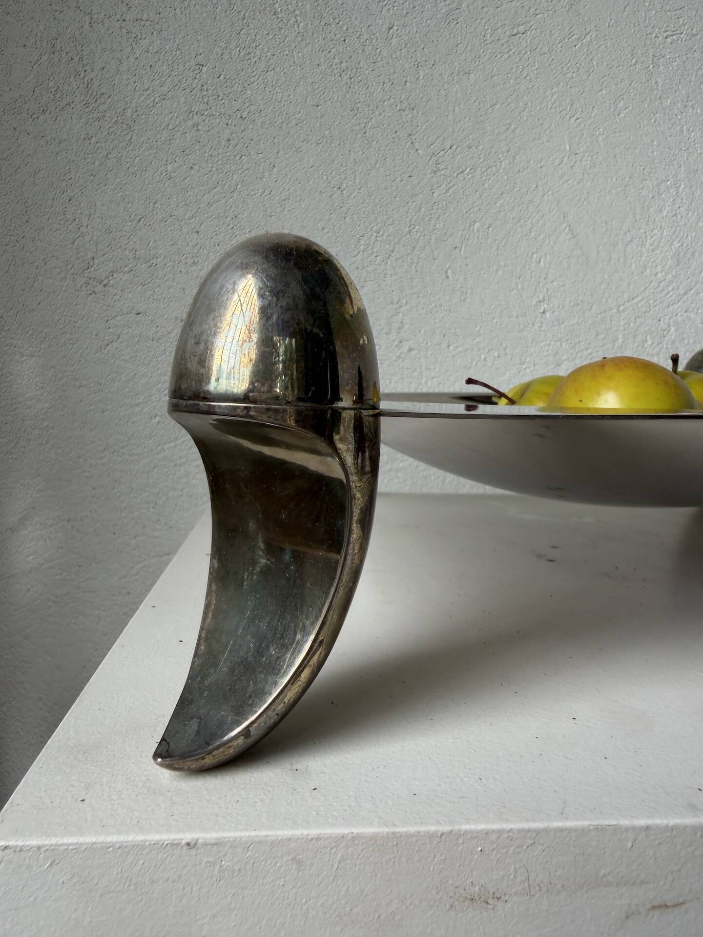 Silver-plated fruit bowl