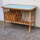 Vintage rattan desk 1960