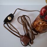 Zoomorphic ceramic lamp