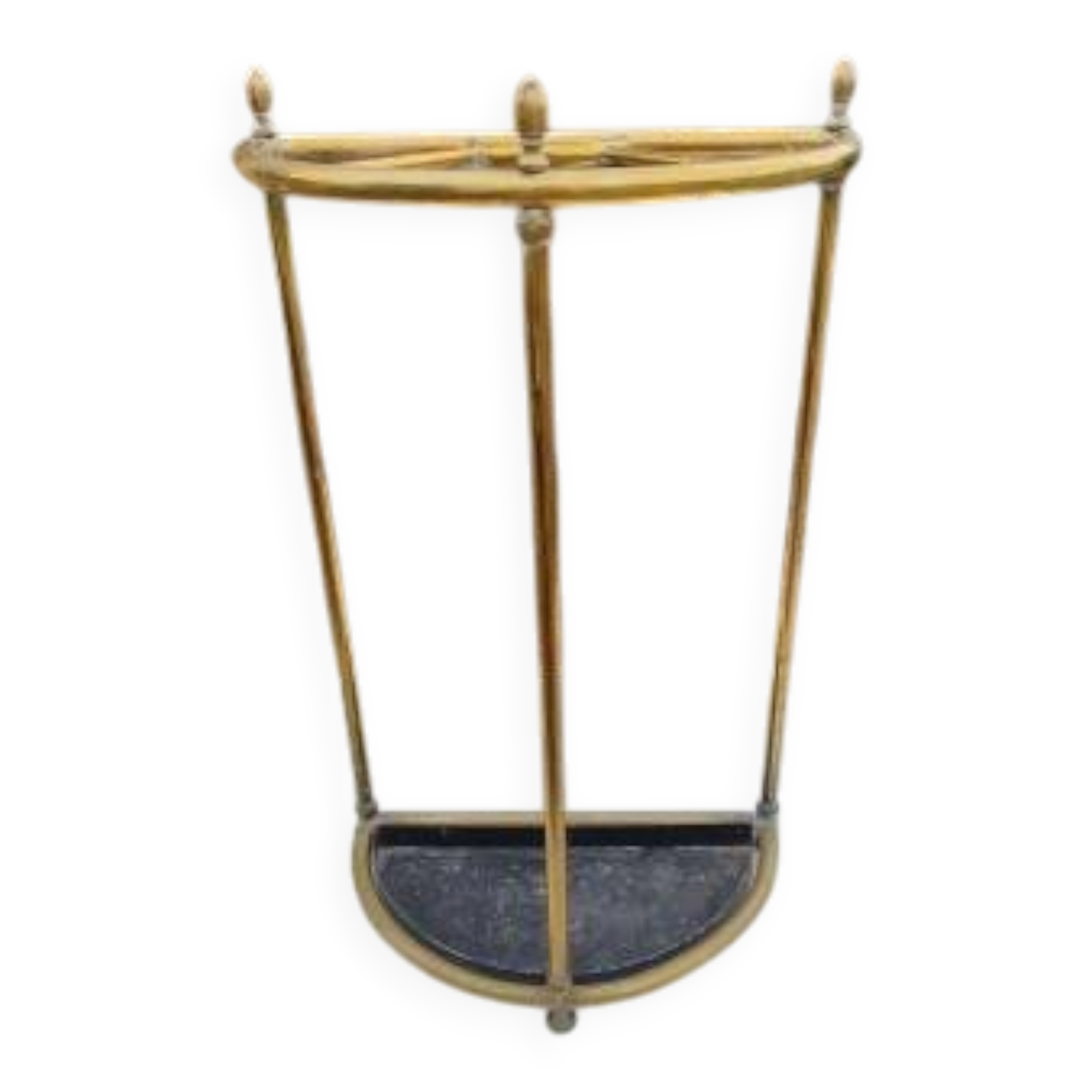 Umbrella stand 1900 brass and iron
