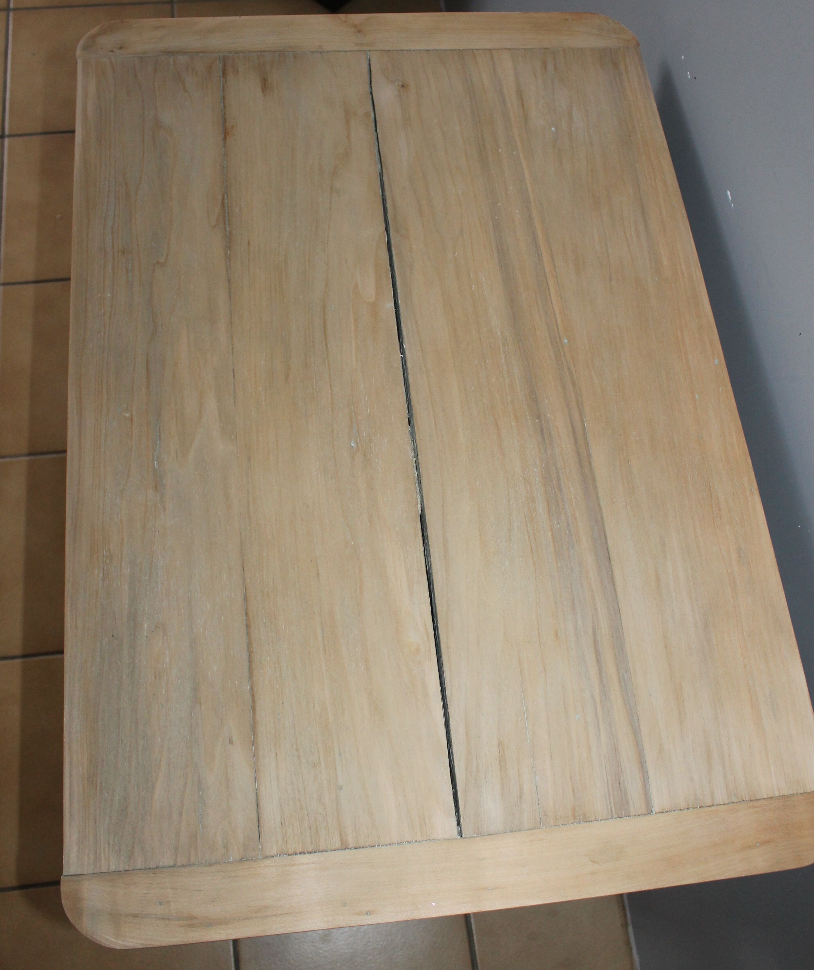 Table de ferme 2 tiroirs 1950