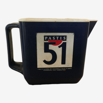 Carafe publicitaire Pastis 51 en plastique 1 litre