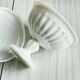Footed cup, candy box with white opaline lid