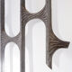Brutalist cast aluminum door panel in the style of Paul Evans, 1960s