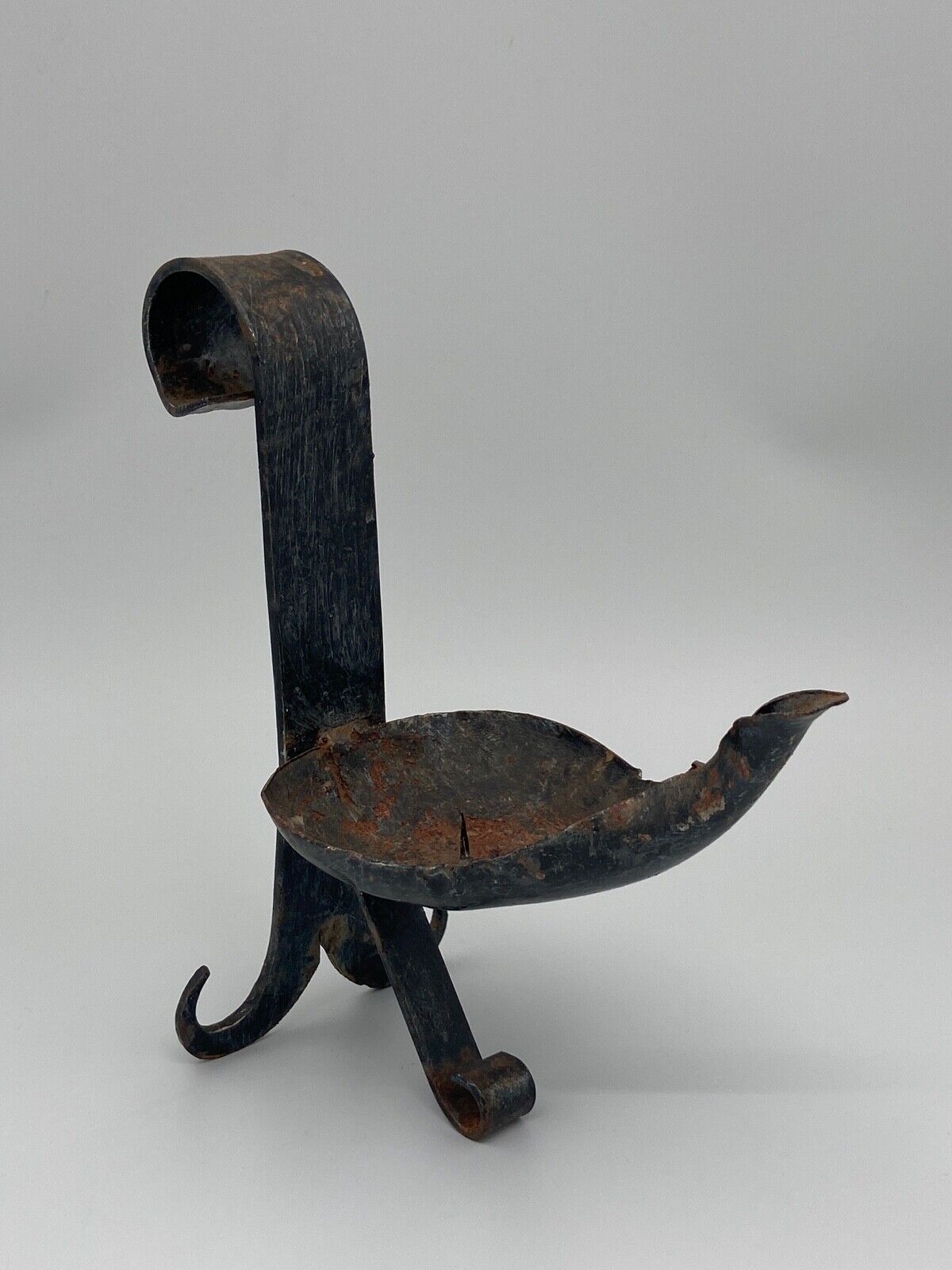 Candlestick brutalist ironwork 1970