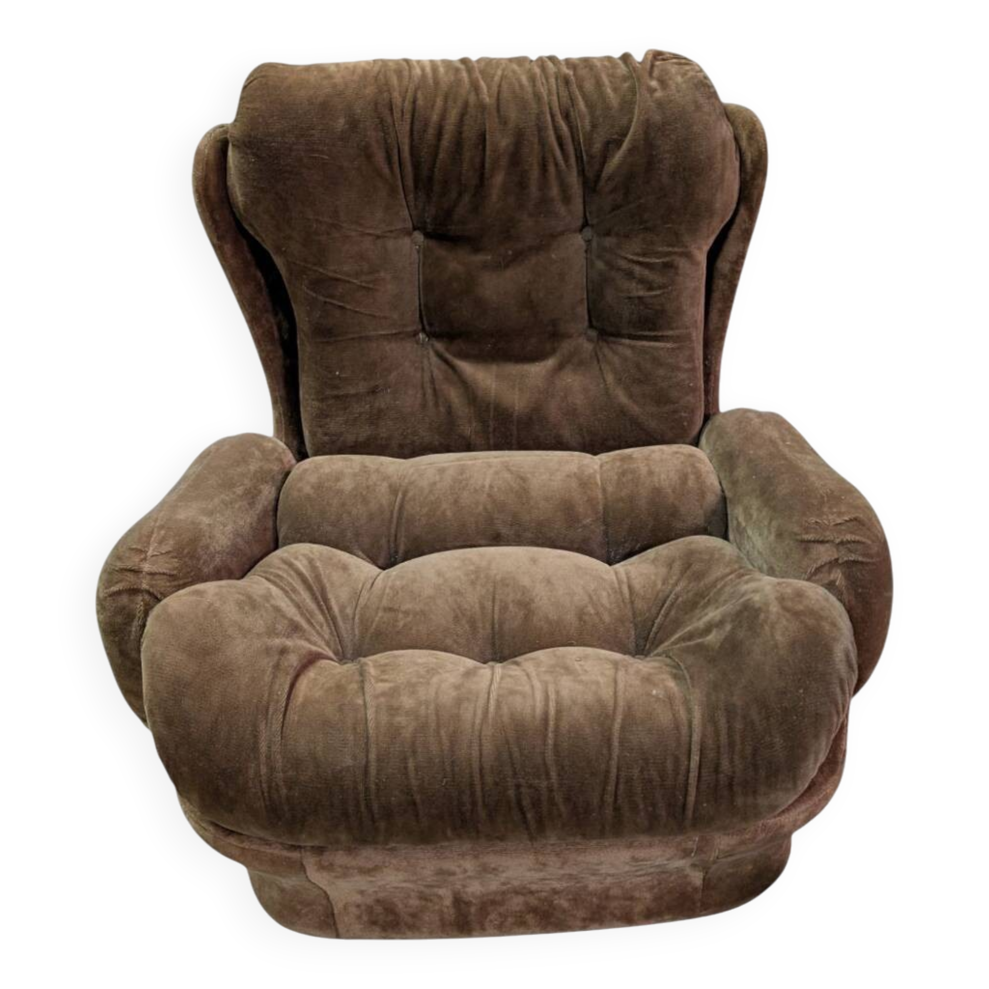 Vintage velvet armchair