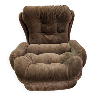 Vintage velvet armchair