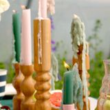 Candle holder - oak soliflore IRIS